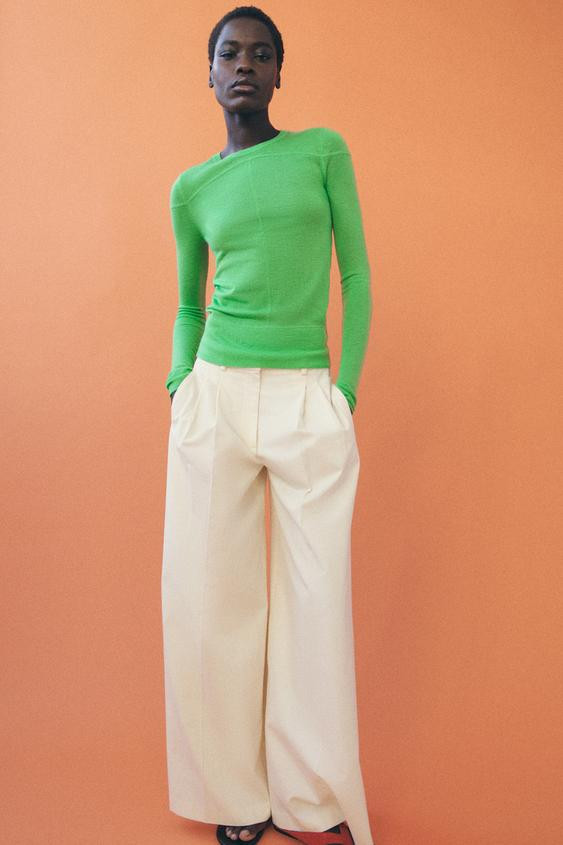FINE KNIT WOOL BLEND JUMPER | Zara UK