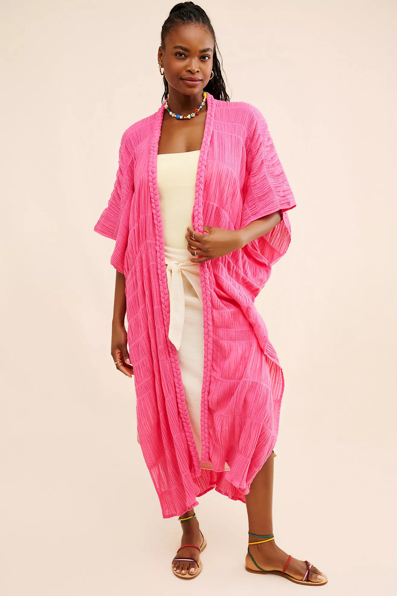 Maeve Ruched Side-Slit Duster | Anthropologie (US)