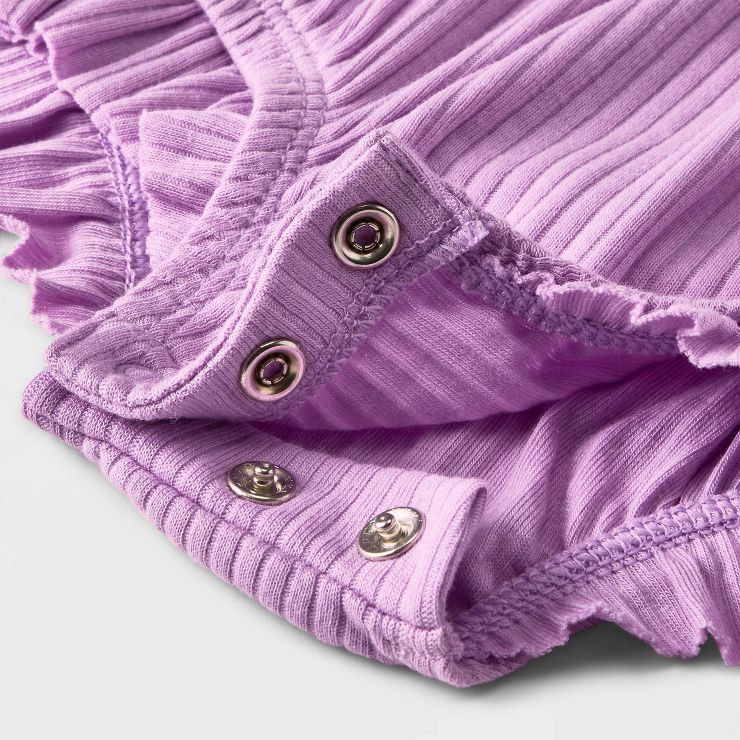 Baby Girls' Solid Ruffle Romper - Cat & Jack™ | Target