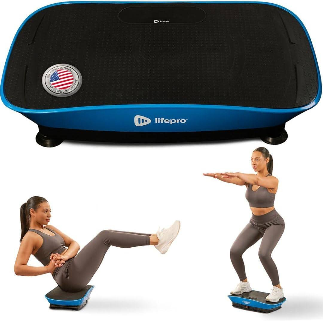 LifePro - Vibration Plate Exercise Machine Oscillating Vibration Plate for Weight Loss Muscle Toning - CosmoPlate - Blue | Best Buy U.S.