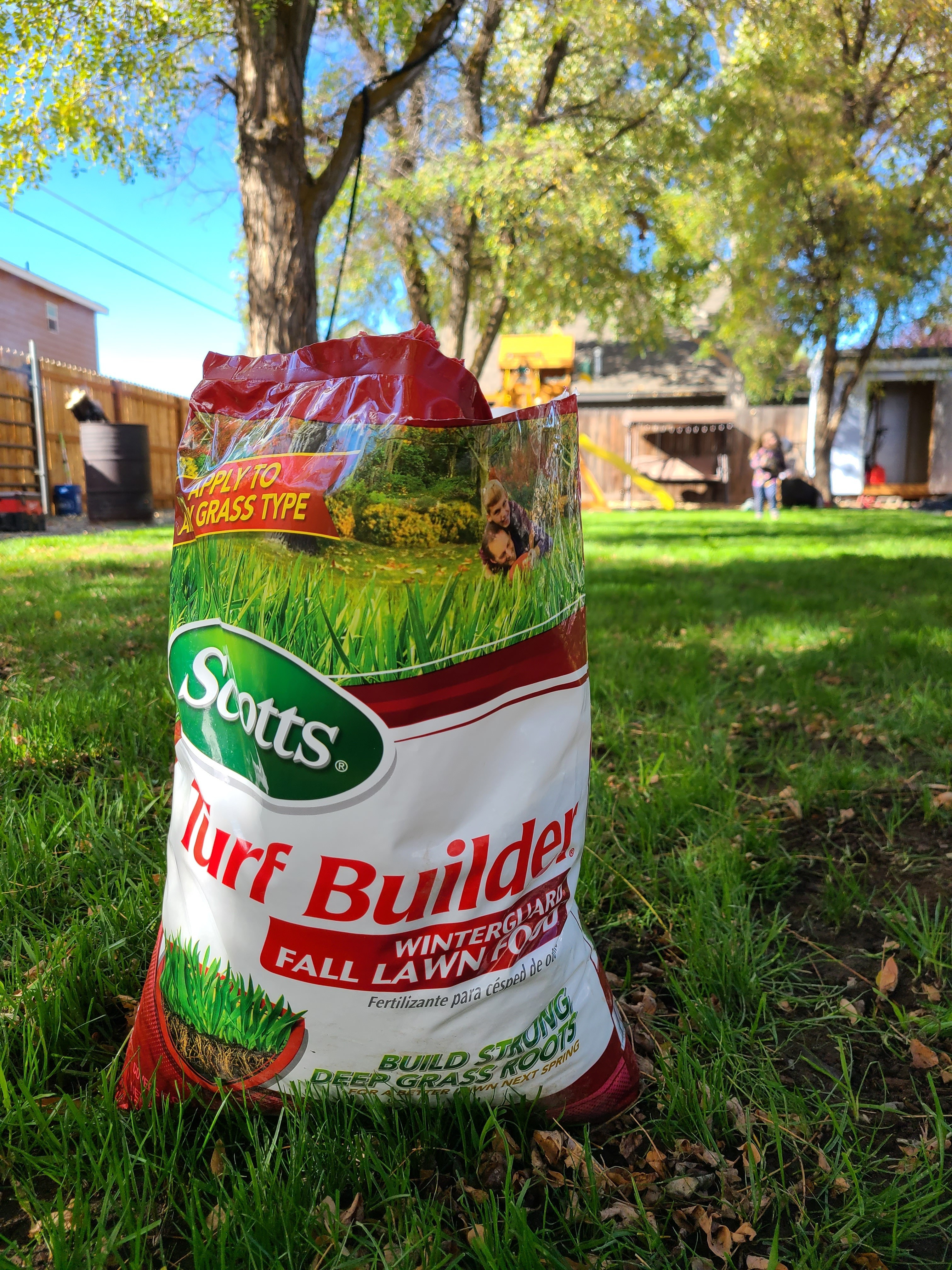 Fall is our favorite time to feed the lawn, and Scotts Turf Builder WinterGuard is what we use every year to help it bounce back from summer and grow strong roots before winter. It's easy to apply and sets us up for a thick, green lawn come spring. #lawncare #fallhomeprep 

 #LTKSeasonal