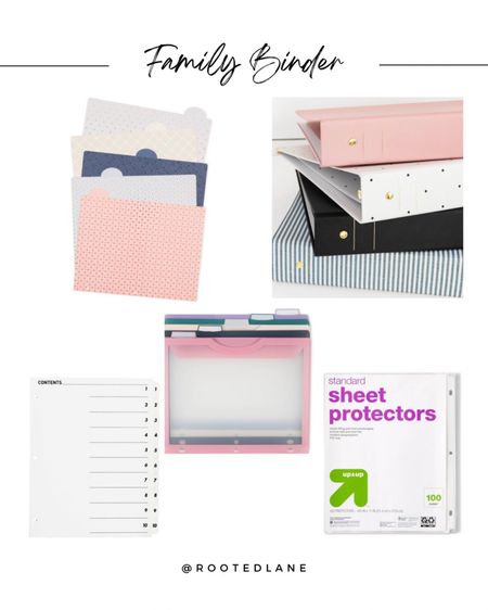 Everything you need to make your family binder. Visit our Instagram page or website for your free printouts! 

#LTKkids #LTKfamily