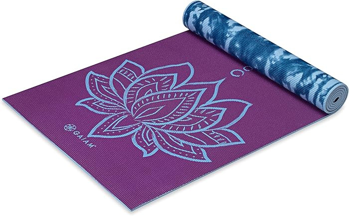 Gaiam Yoga Mat - Premium 6mm Print Reversible Extra Thick Non Slip Exercise & Fitness Mat for All... | Amazon (US)
