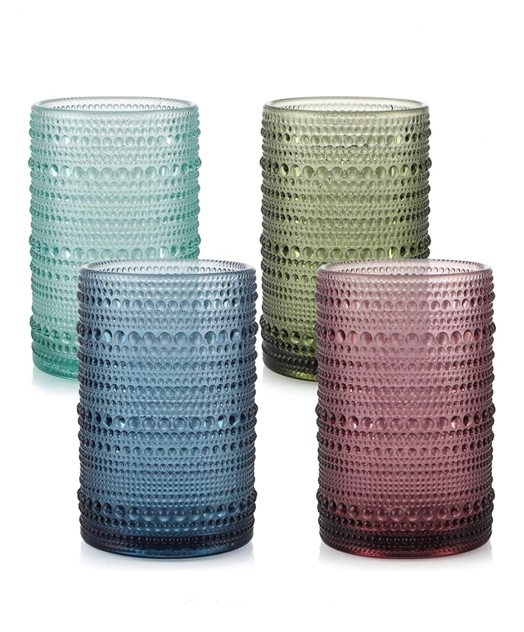 Beautiful multicolored vintage hobnail drinking glasses set of 4

#LTKunder50 #LTKhome #LTKGiftGuide
