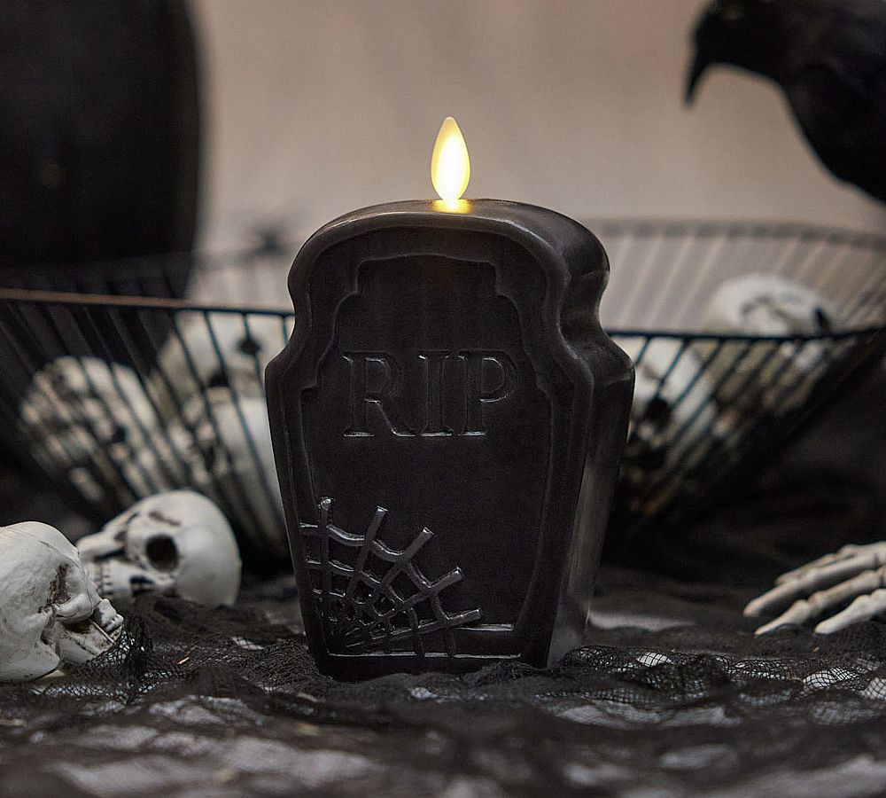 Tombstone Premium Flameless Candle | Pottery Barn (US)