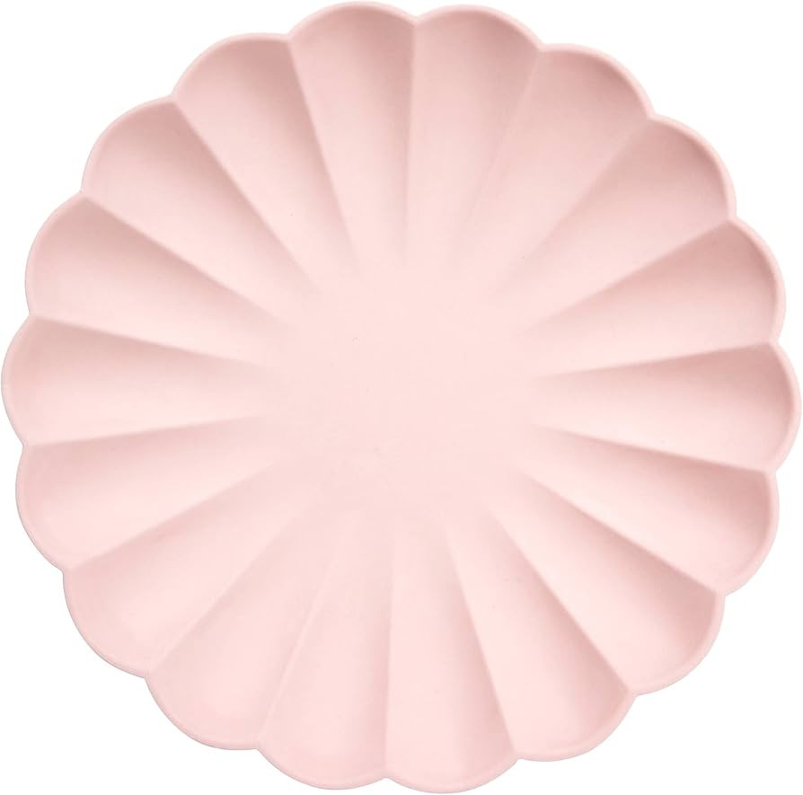 Meri Meri Large Candy Pink Compostable Plates | Amazon (US)