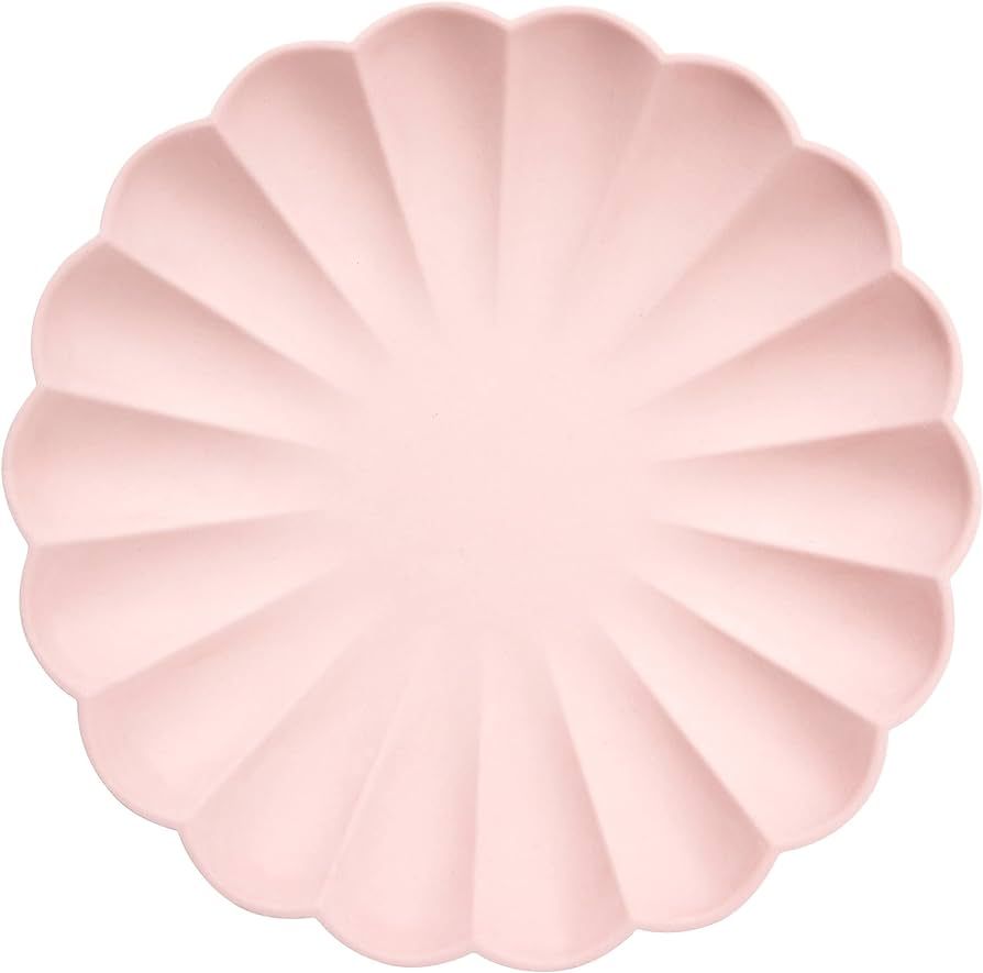 Meri Meri Large Candy Pink Compostable Plates | Amazon (US)