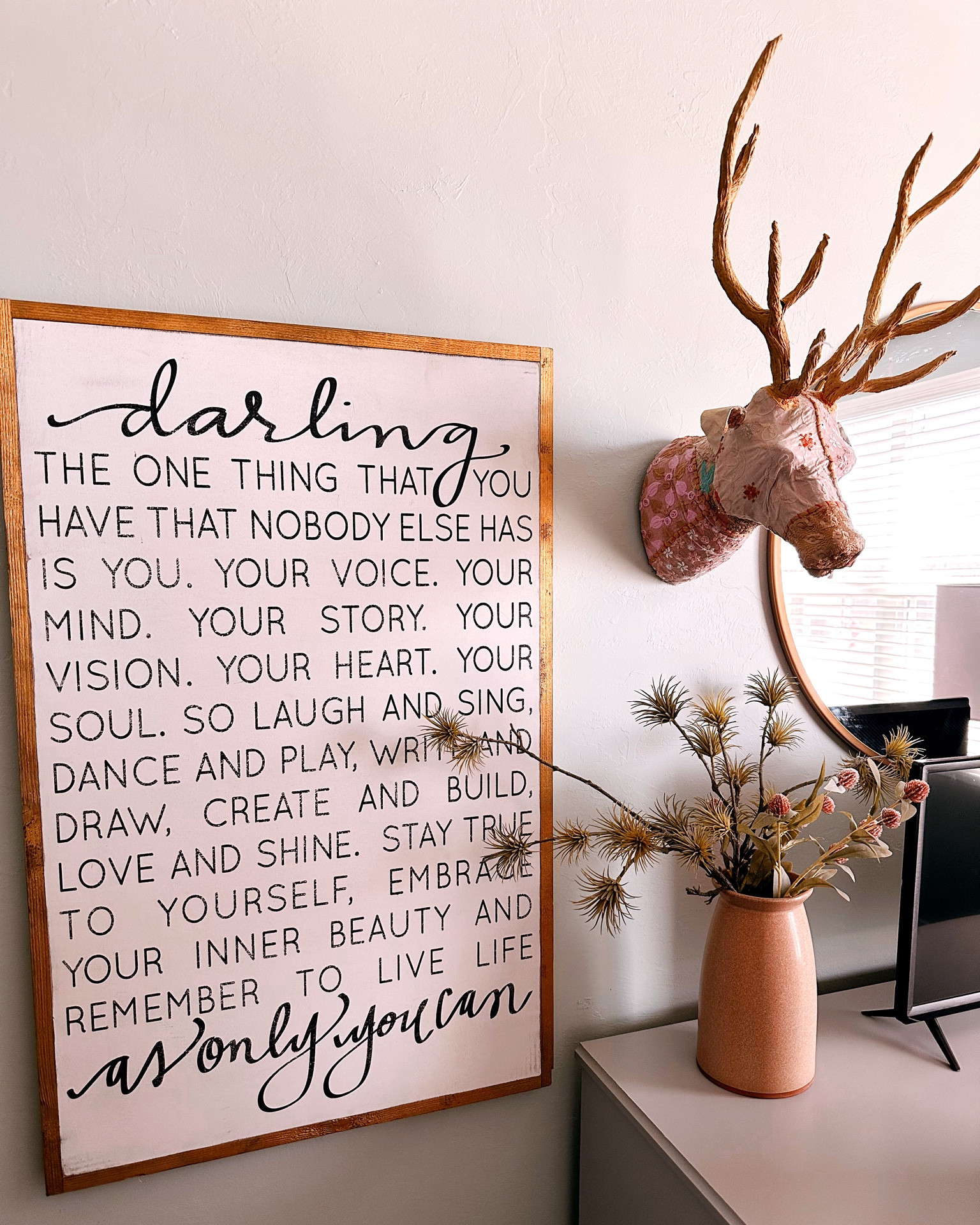Dresser girls room vase darling sign 

#LTKhome #LTKunder50 #LTKstyletip