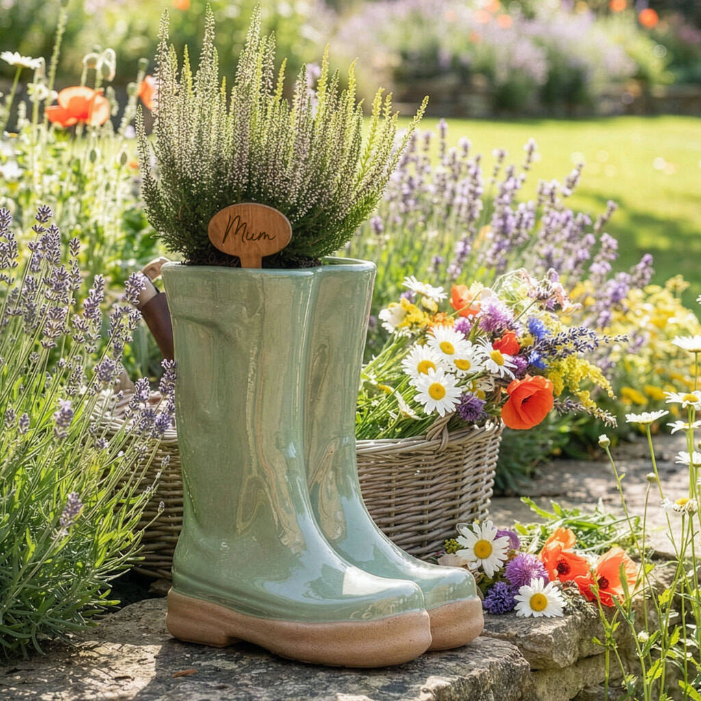 Personalised Large Wellington Boots Planter | Not On The High Street