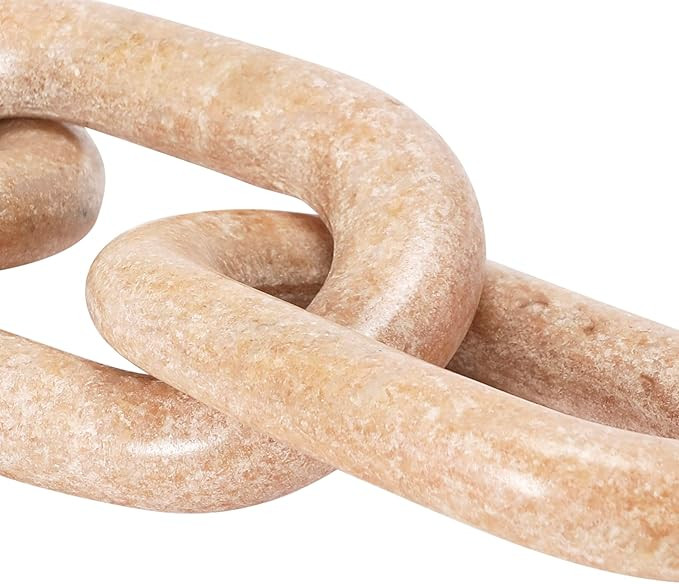 Bloomingville Decorative Marble Chain, Variegated Blush Tones | Amazon (US)