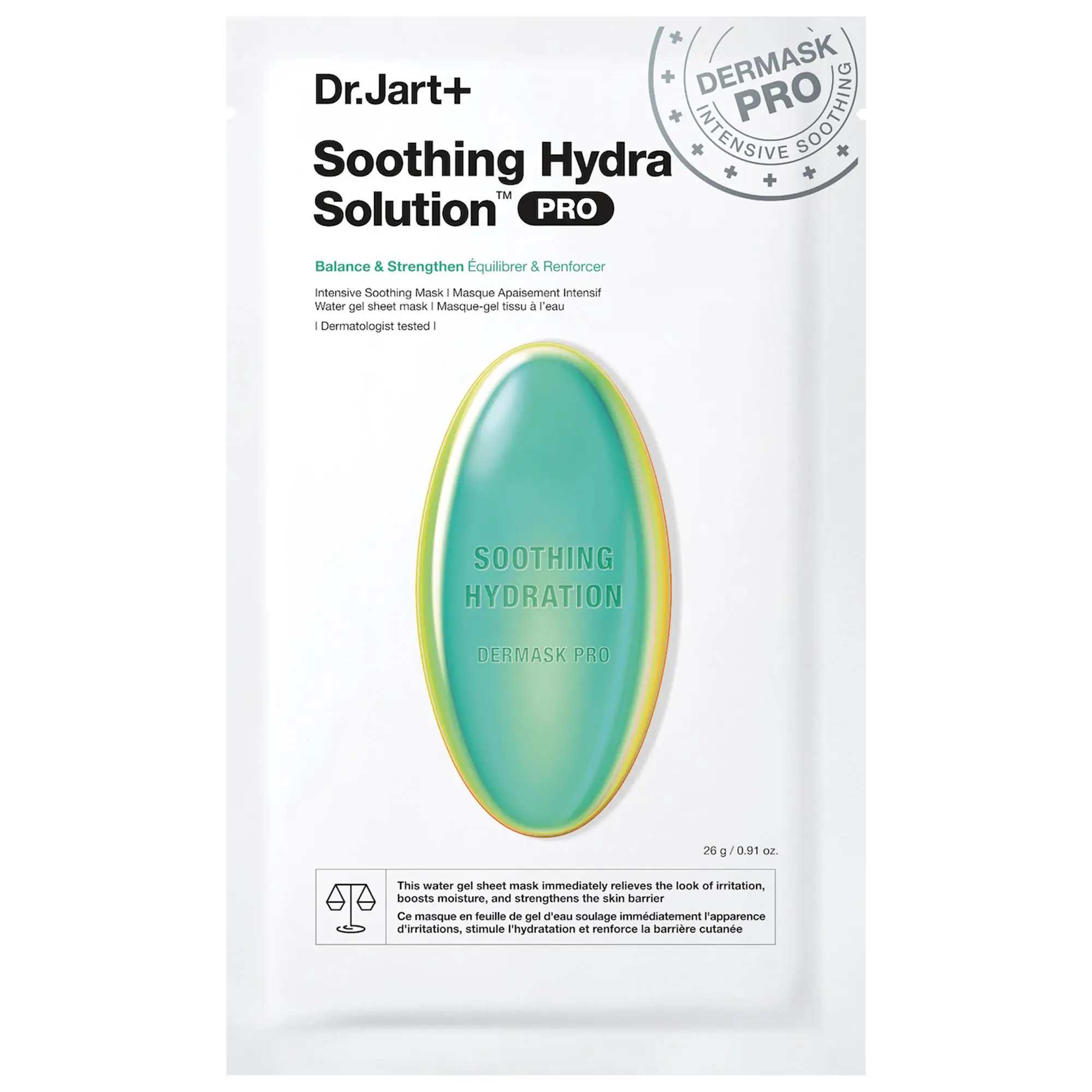 Dr. Jart+ Soothing Hydra Solution PRO Face Mask for Irritated Skin 0.91 oz / 26 g | Sephora (US)