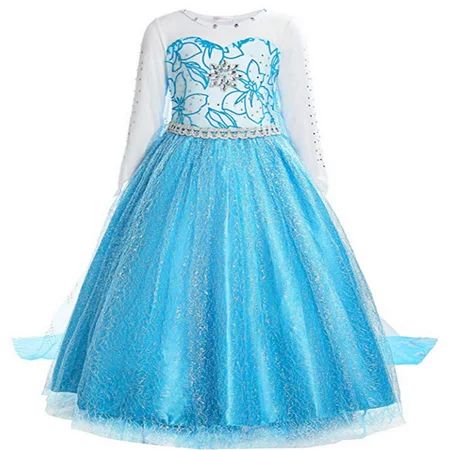 Halloween Costumes for Girls Princess Elsa Dress Up Costumes for 3-8T Girls | Walmart (US)