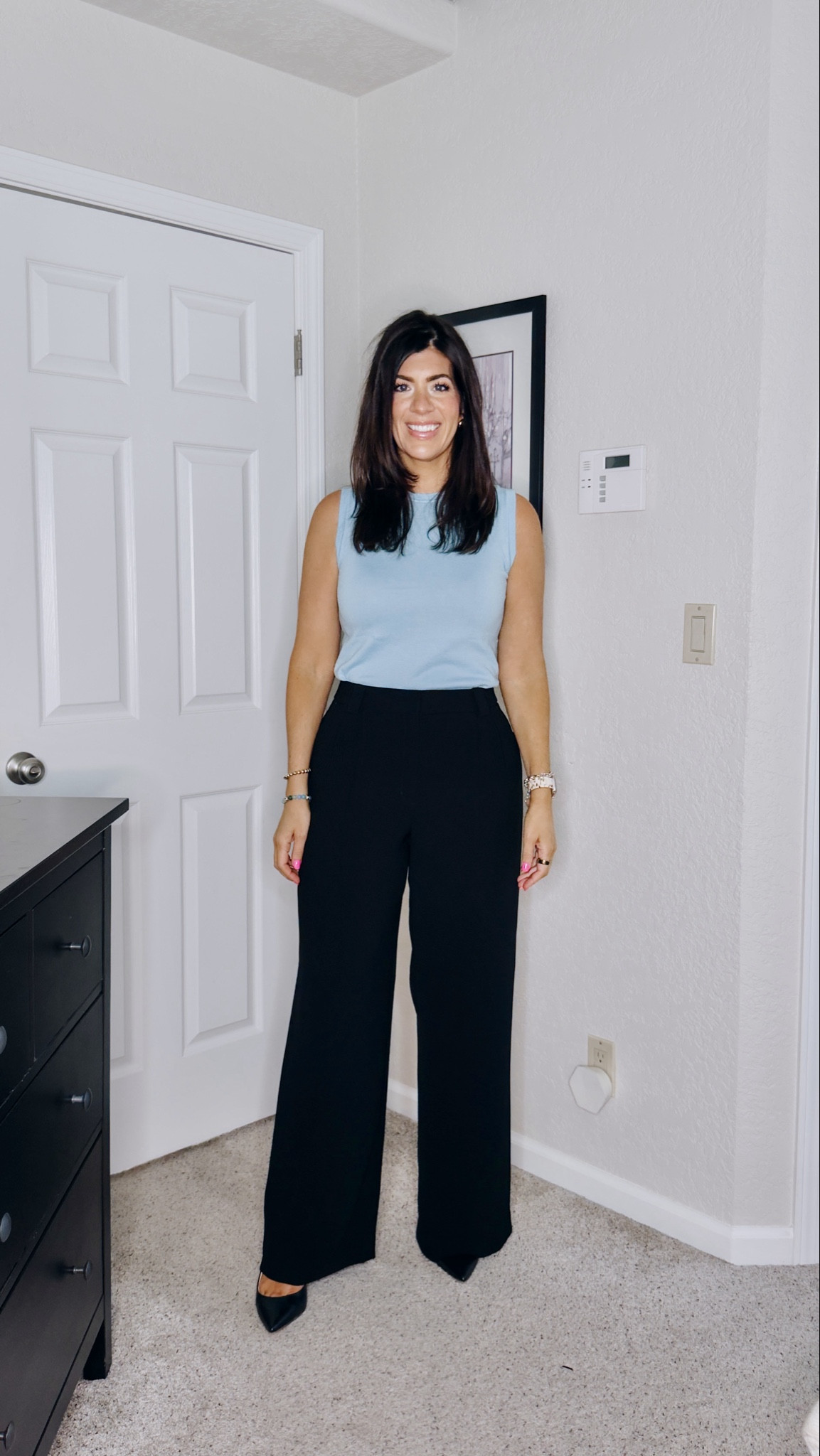 My favorite work pants- pants 6
I wear a 10 long in these
The also come in linen 

#LTKWorkwear #LTKMidsize #LTKTall