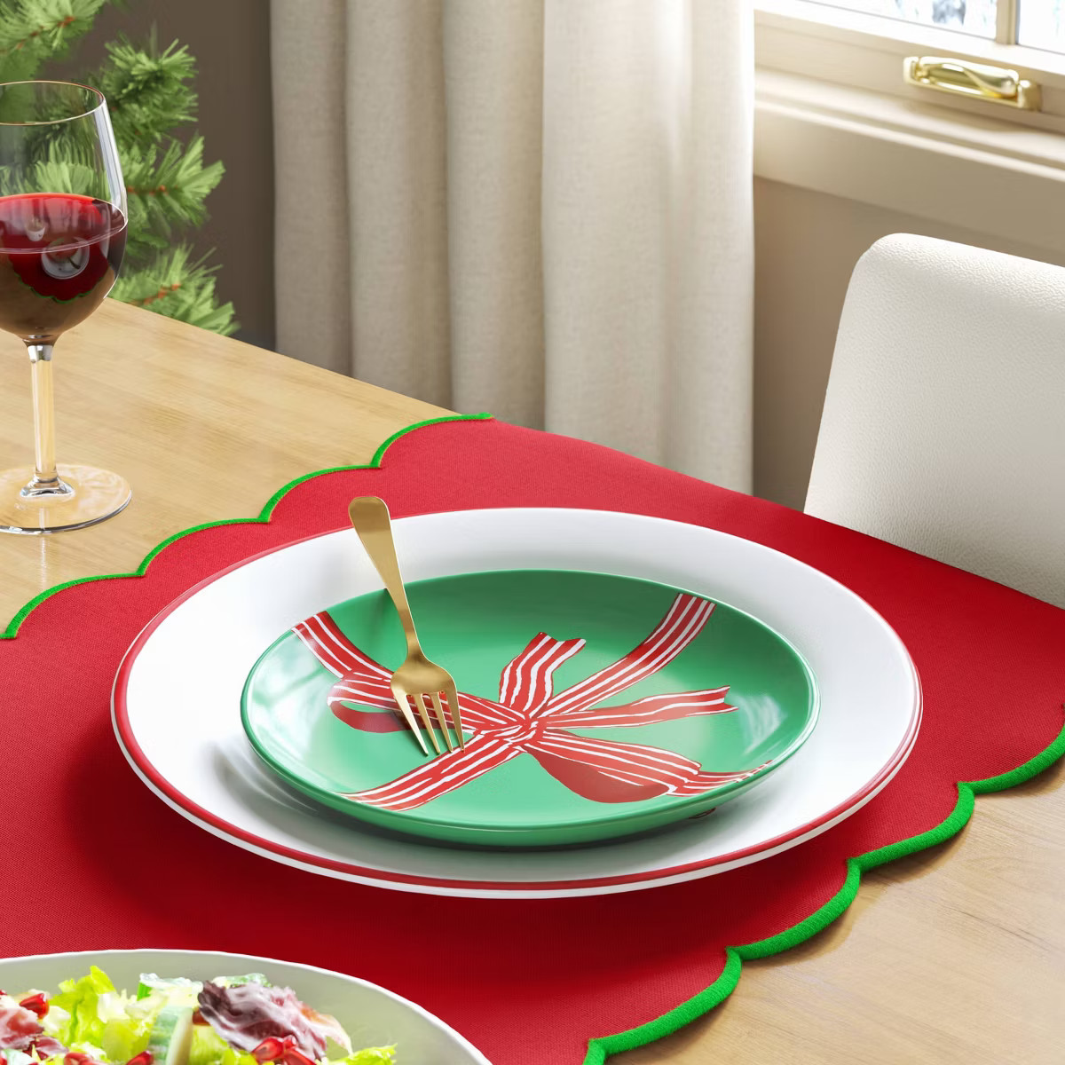 7" Stoneware Bow Salad Plate - Threshold™ | Target