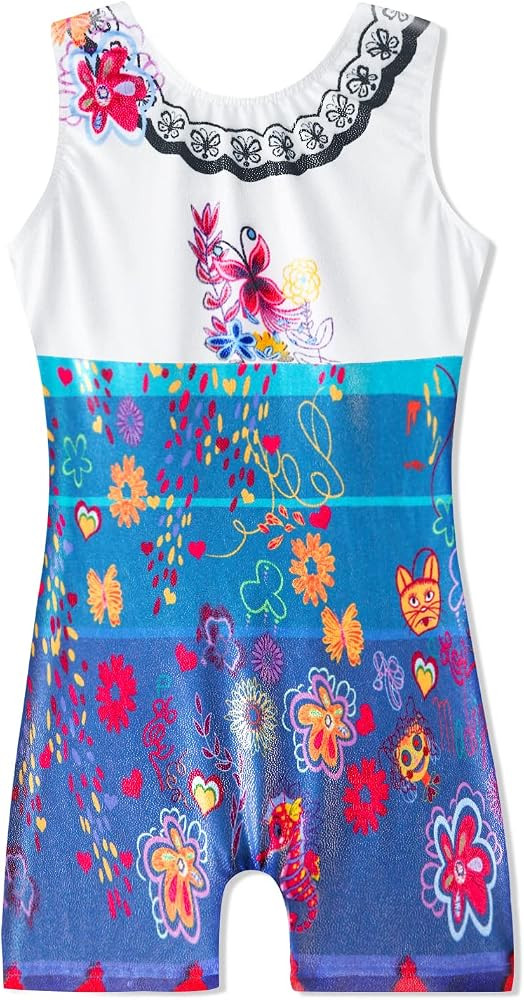 HOZIY Gymnastics Leotards for Girls Sparkly Biketard Mermaid Green Red Hot Pink Polka Dots | Amazon (US)