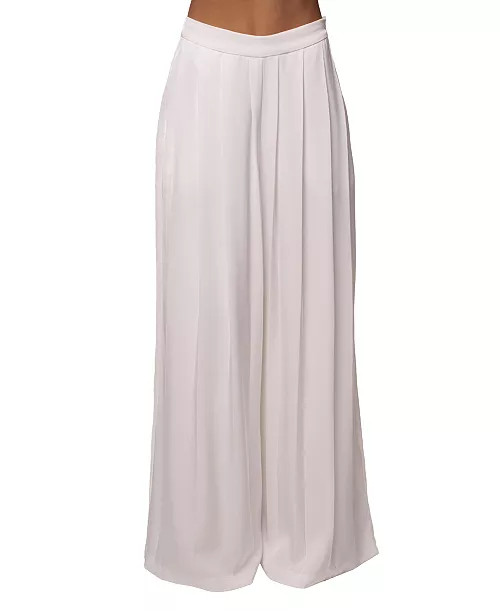 Women's Clara Wide Leg Pleated Trousers | Macy's