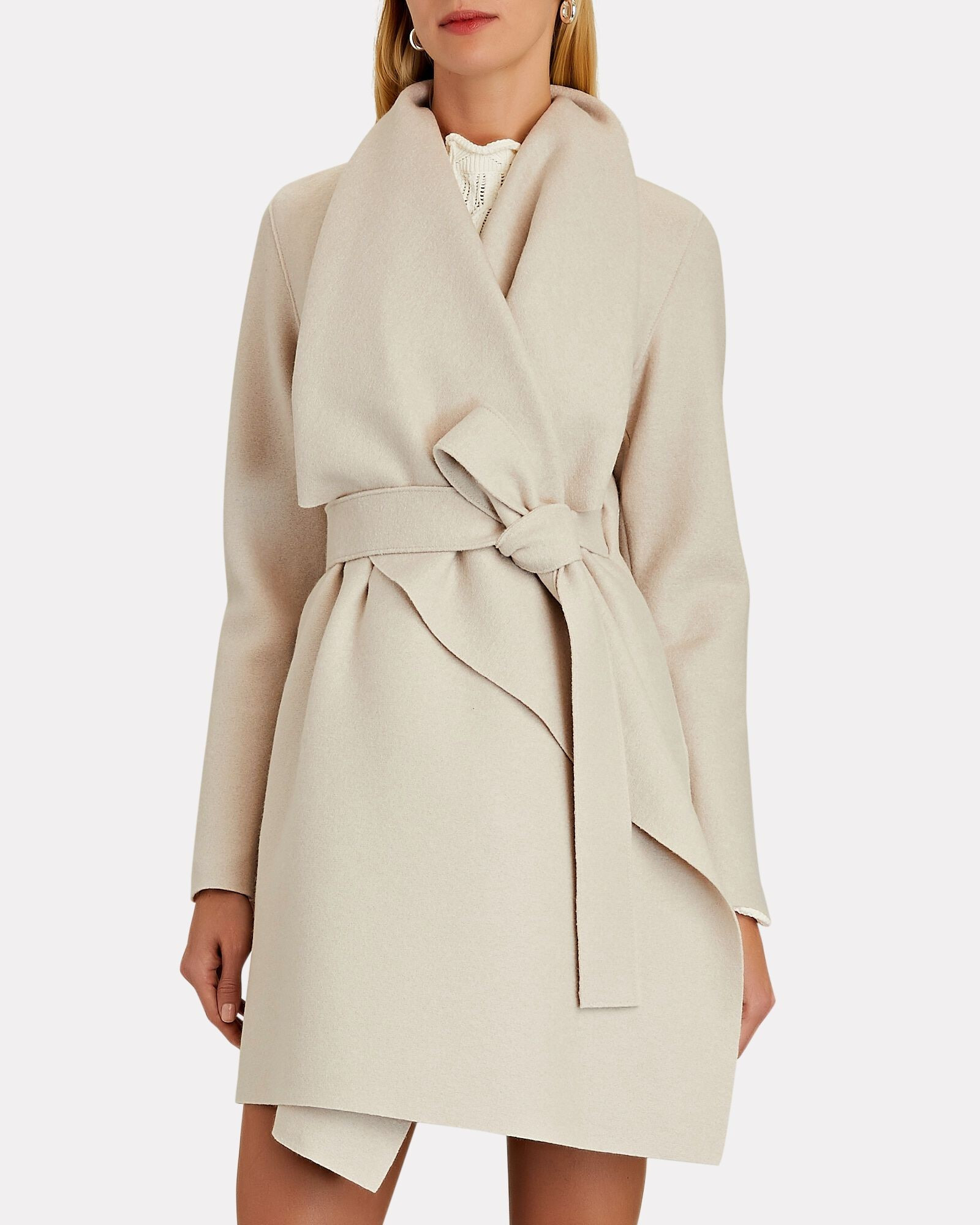 Wool Tie-Waist Blanket Coat | INTERMIX