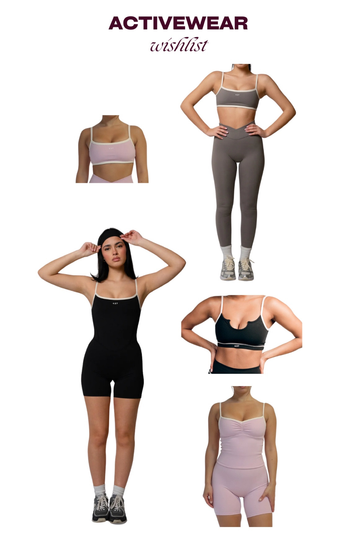 437 has the cutesttttt activewear! Here’s my wishlist rn 🤭 

Activewear, Athleisure, cute workout sets, workout outfits, sports bra, leggings, biker shorts, onesie 

#LTKFindsUnder100 #LTKActive #LTKStyleTip