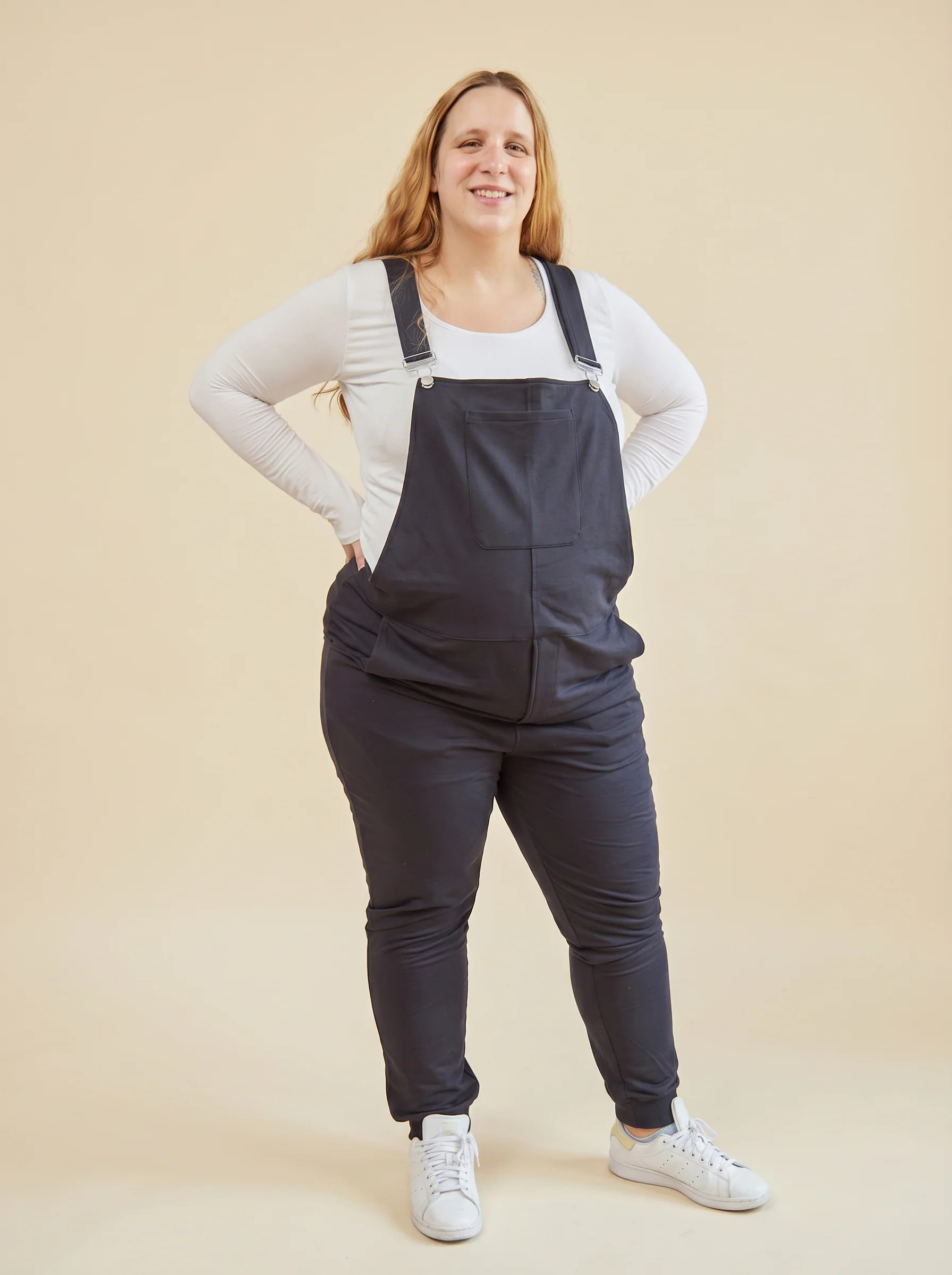 Midnight Black Sweatpant Overalls | Soft Fleece Overalls | Swoveralls | Swoveralls