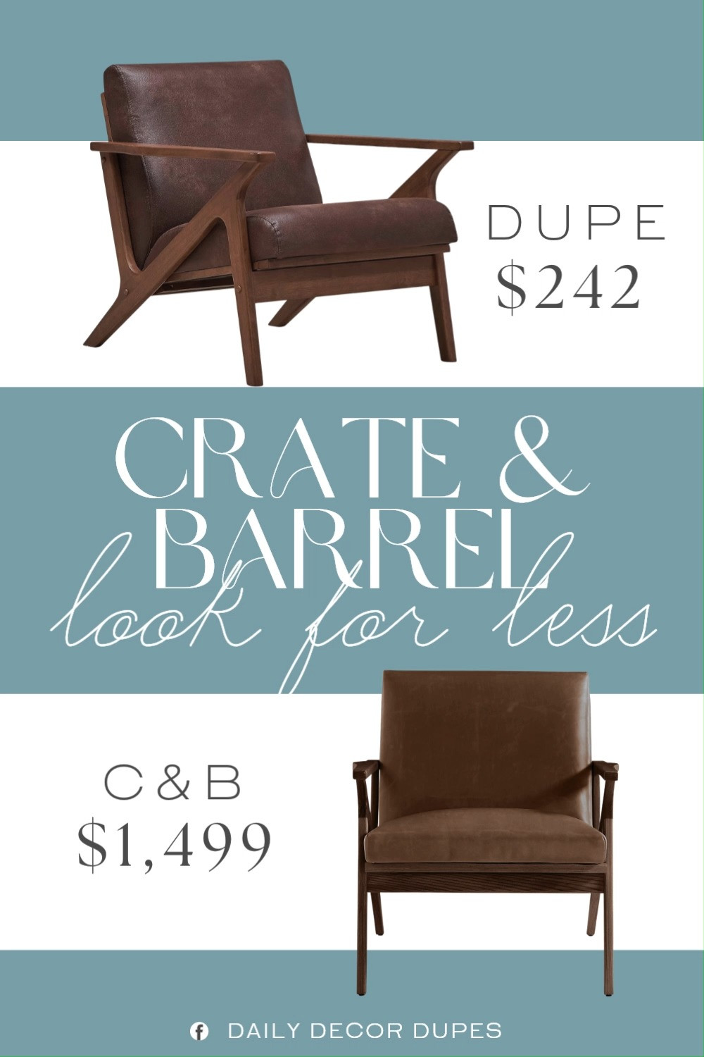 Inspired by Crate & Barrel Wood and Leather Accent Chair. Wood and Leather Accent Chair. Mid Century Modern Armchair. Upholstered Accent Arm Chair. Contemporary Lounge Chair. Solid Wood Accent Chair. Modern Living Room Chair. 

Home more affordable option find copy cat similar look for less budget friendly affordable cheap cheaper beautiful pretty. Clearance sale coupon code discount code promo code luxury lookalike look a like Inspo inspiration inspired by idea ideas Love like these? I share multiple every day in my FB group.
#crateandbarrelinspired #accentchair #loungechair #leatherchair #woodfurniture #livingroominspo #furniturefinds #midcenturymodern  

 #LTKHome