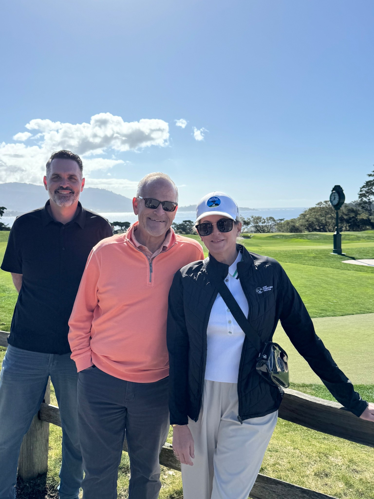 Beautiful day at Pebble Beach.
Athleisure Wear. Favorite pants for travel. Husband loves his half zip. 

#LTKdayinmylife #LTKootd #LTKTravel