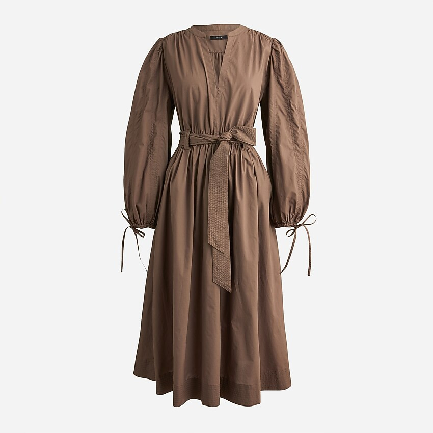 Tie-waist V-neck dress | J. Crew US