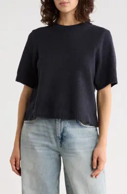 French Connection Sarah Short Sleeve Knit Sweater in Navy at Nordstrom Rack, Size Small | Nordstrom Rack