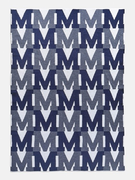 On Repeat Blanket - Midnight Blue / White | BaubleBar (US)