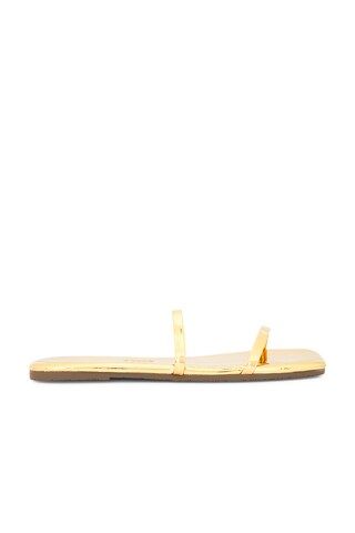 TKEES Gemma Square Toe Mirror Sandal in Gold from Revolve.com | Revolve Clothing (Global)