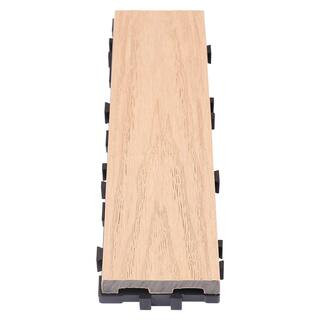 NewTechWood UltraShield Naturale 3 in. x 1 ft. Quick Composite Single Slat Deck Tile in Canadian Map | The Home Depot