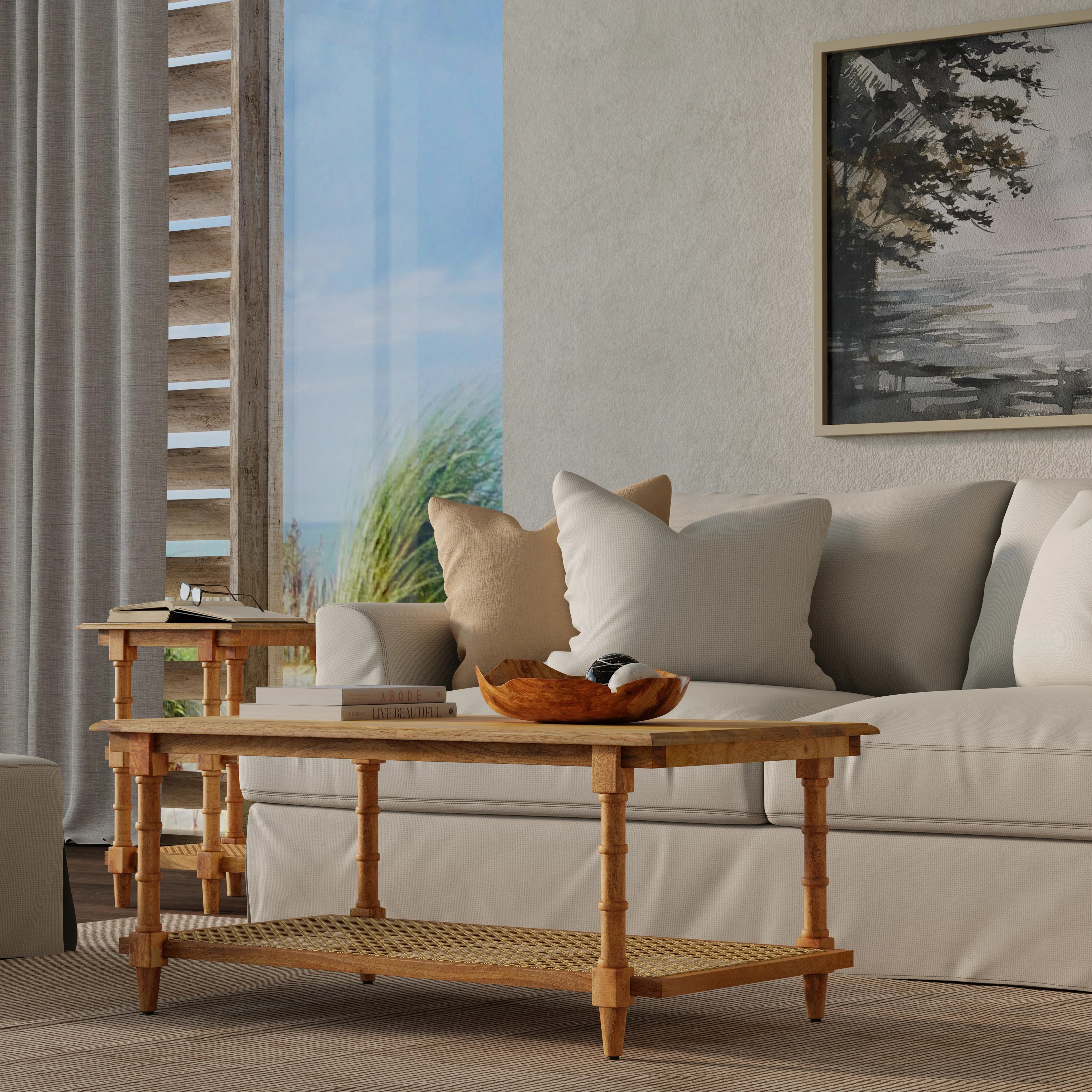 Cais Solid Wood Top Coffee Table | Wayfair North America