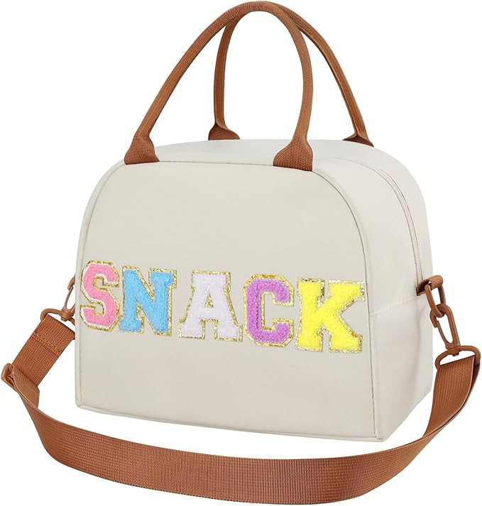 Lunch Box for Women, Large Insulated Lunch Bag, Personalized Preppy Lunch Box for Adults with Adj... | Amazon (US)