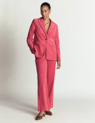 Boden Women's Fitzrovia Cord Column Pants in Pink | Size 20/22 | Boden (US)