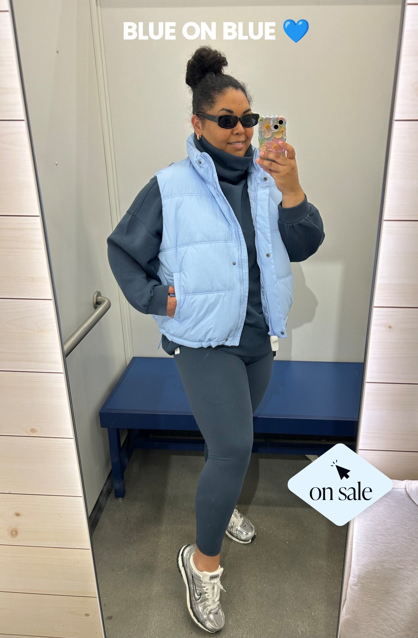 If your winter uniform needs to be comfortable, flattering, AND affordable — this is it.
👏👏👏

I’m wearing the Old Navy Studio Smooth leggings in Navy Dusk with the matching tunic (buttery soft, smoothing, and mom-life approved), layered with the light blue puffer vest that instantly pulls the whole look together.

Finished it off with my Nike P-6000 sneakers for all-day errands, school drop-offs, winter sports sidelines, or just living life without sacrificing comfort.

✨ Looks elevated
✨ Feels cozy
✨ Budget-friendly

🚨 Old Navy Holiday Deal Rush = major discounts right now
This entire outfit is on sale and WILL sell out — especially the leggings + vest combo.

👉 Tap to shop before prices go back up.

⸻

#LTKHoliday #LTKDeals #OldNavyFinds #HolidayDealRush #MomStyle #AthleisureWear #RunningErrandsStyle #BusyMomOutfit #WinterErrands #AffordableFashion #LTKSale

#LTKmomlife #LTKFindsUnder50 #LTKootd