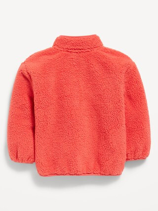 Sherpa Applique Pocket Jacket for Toddler Girls | Old Navy (US)