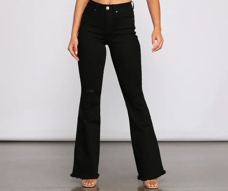 Walk It Out In Style High-Rise Flared Jeans | Windsor Stores