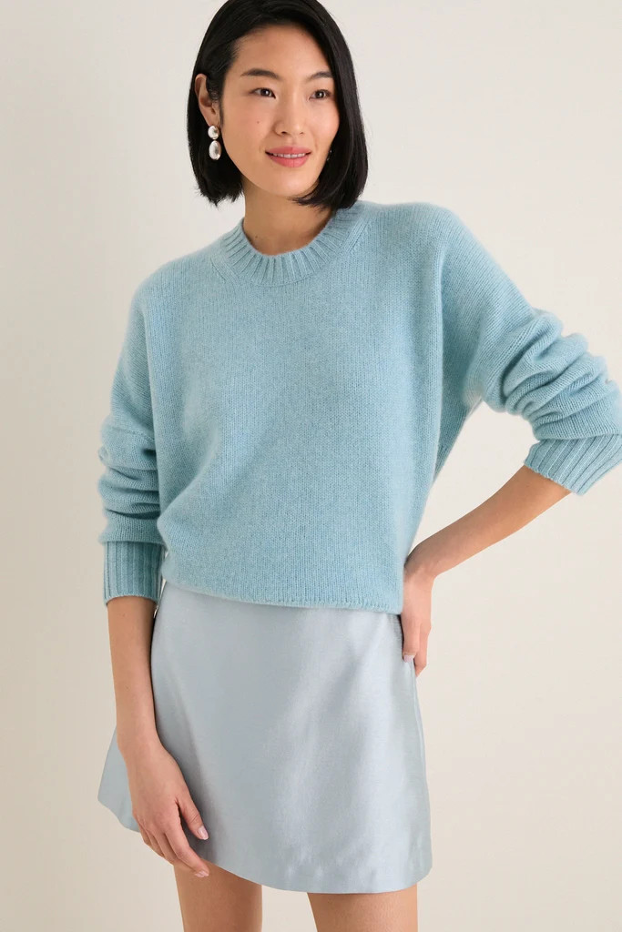 Cameo Blue Cashmere Henri Crewneck | Tuckernuck (US)