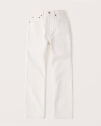 Curve Love Ultra High Rise Ankle Straight Jean | Abercrombie & Fitch (US)