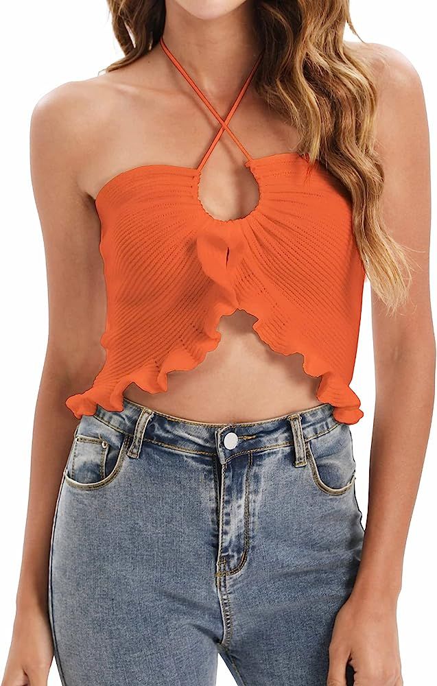 JUOIANTANG Damen Sexy Gestrickte Croptops XS-XXL Sale | Amazon (DE)