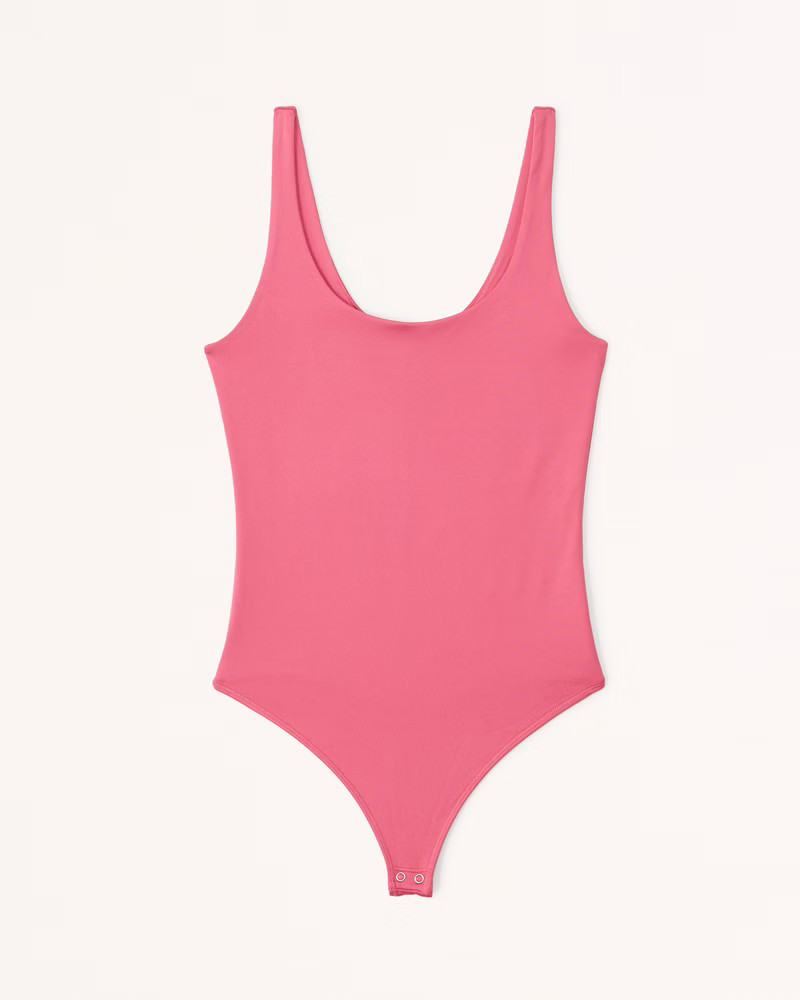 Sleek Seamless Fabric Scoopneck Bodysuit | Abercrombie & Fitch (US)