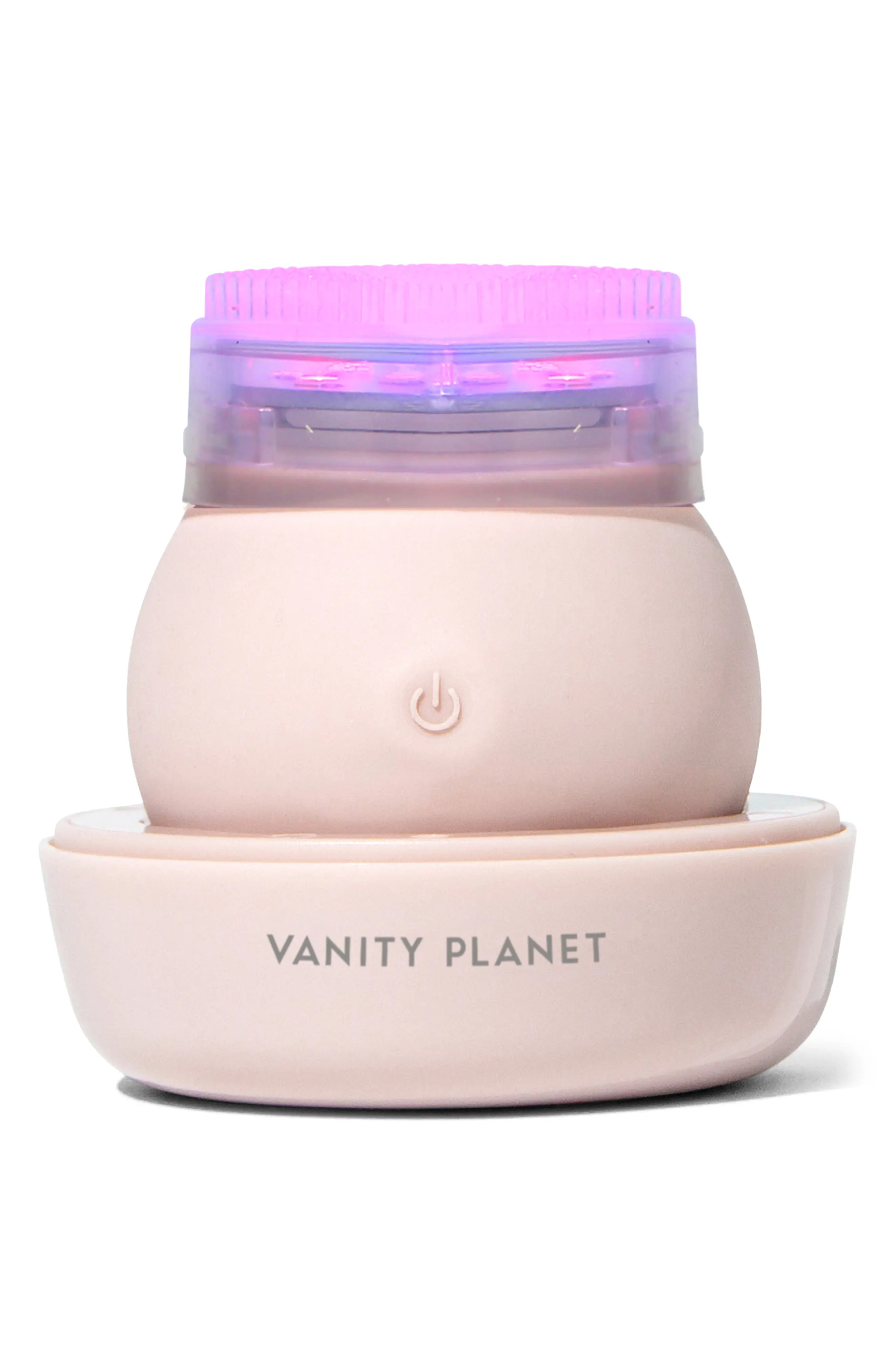 VANITY PLANET Leda Blue Acne Fighting LED Sonic Facial Brush in Blush Pink at Nordstrom | Nordstrom