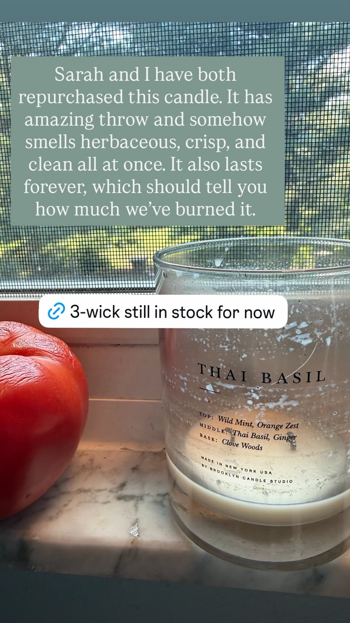 Reposting what is possibly our favorite purchase from the Nordstrom Anniversary Sale while it’s still in stock. We’ve now both bought this candle, and it has a fantastic throw and the most amazing herbaceous, refreshing scent. The perfect kitchen candle.

#LTKSaleAlert #LTKHome