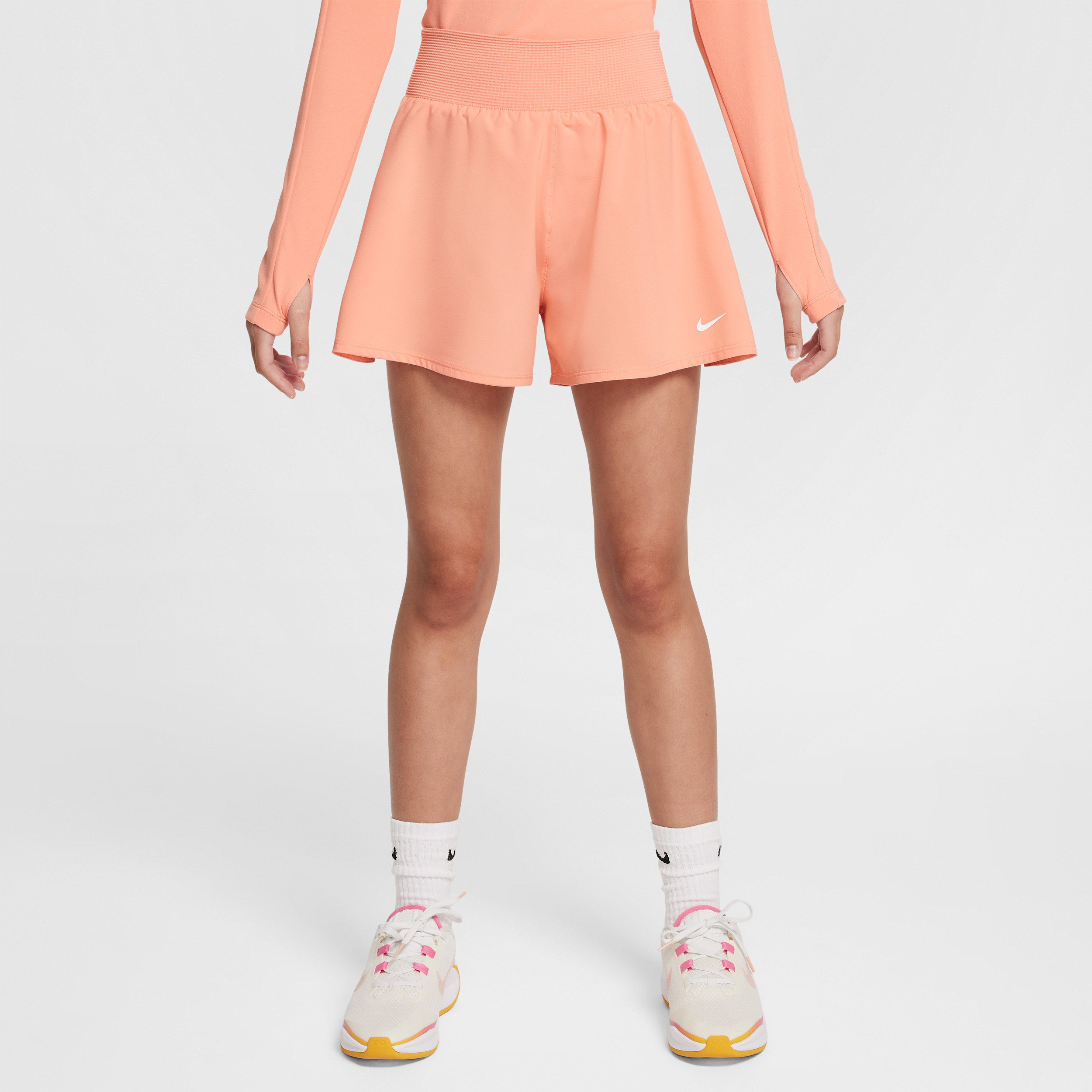 Nike Women's Girls' Dri-FIT Shorts in Orange | HJ5179-844 | Nike (US)