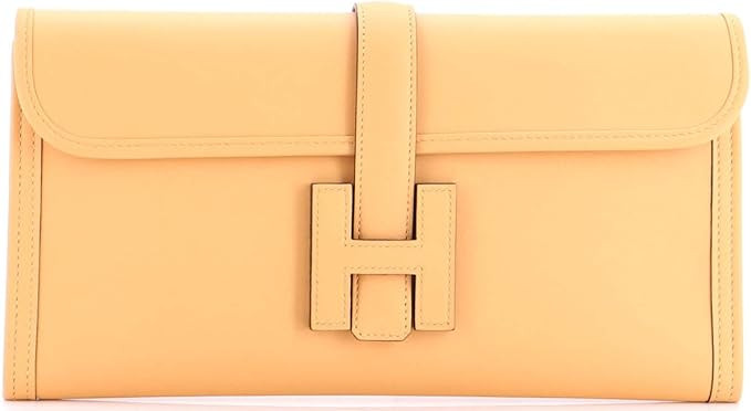 Amazon.com: Hermès, Pre-Loved Jige Elan Clutch Swift 29, Natural Sable : Amazon Luxury | Amazon (US)