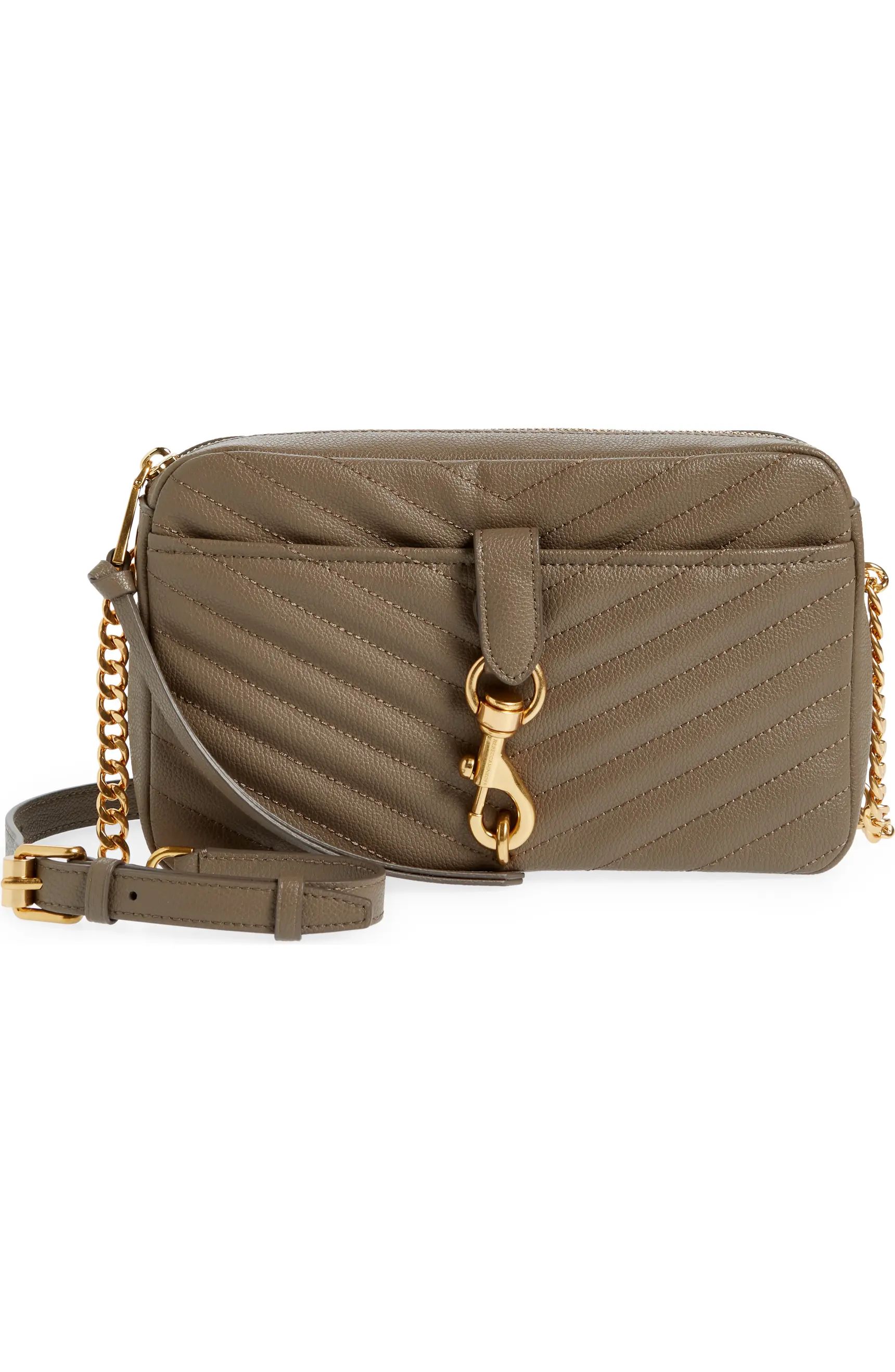 Rebecca Minkoff Edie Top Zip Leather Convertible Crossbody Bag | Nordstrom | Nordstrom