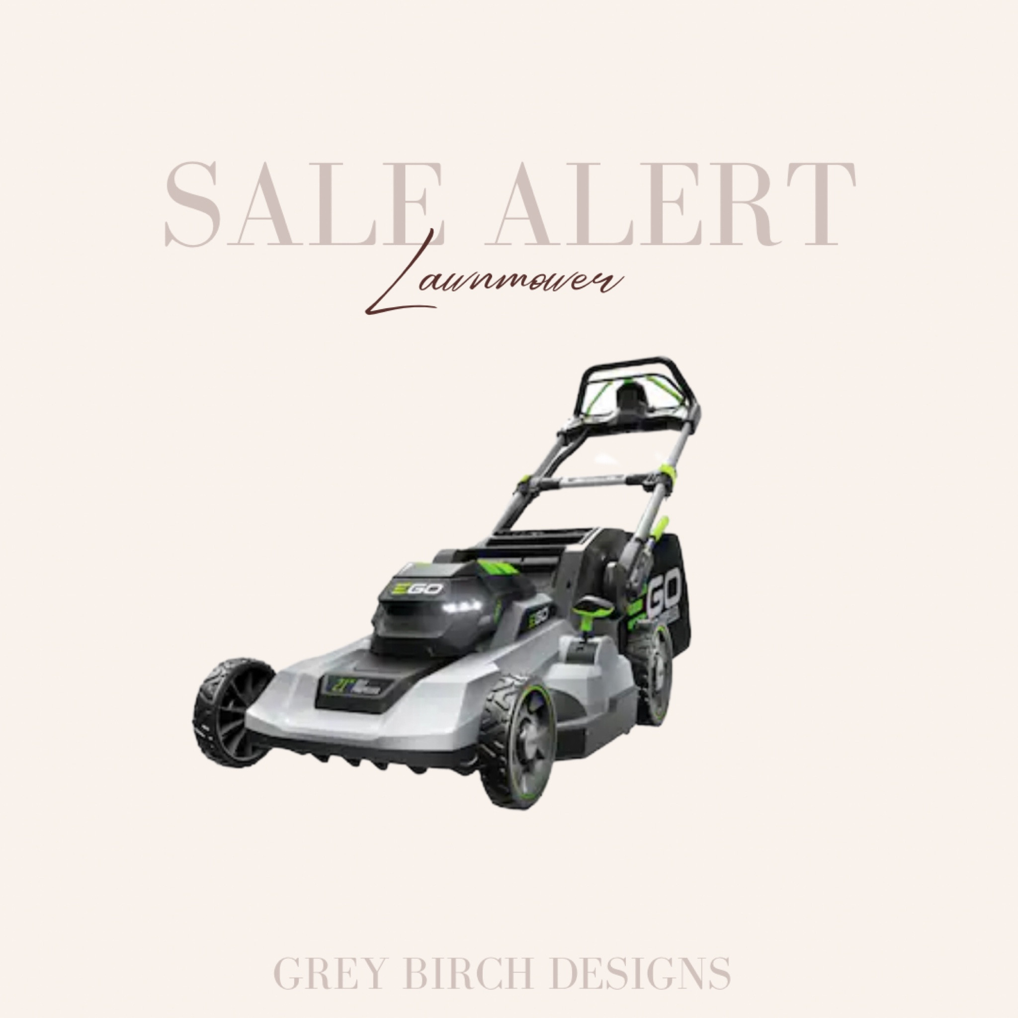 Electric, battery powered lawnmower currently on a great sale 

#LTKhome #LTKsalealert #LTKSeasonal