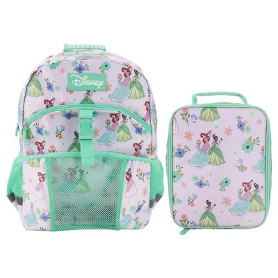 Disney Princesses 2-Piece 16" Premium Backpack & Lunch Kit Set For School And Travel | Target