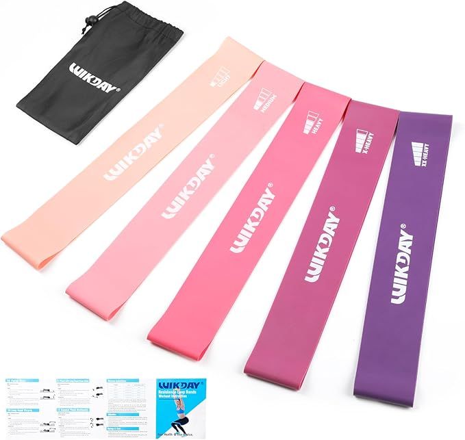 WIKDAY Resistance Bands for Working Out Exercise Loop Bands Workout Bands Set for Men Women Body ... | Amazon (US)