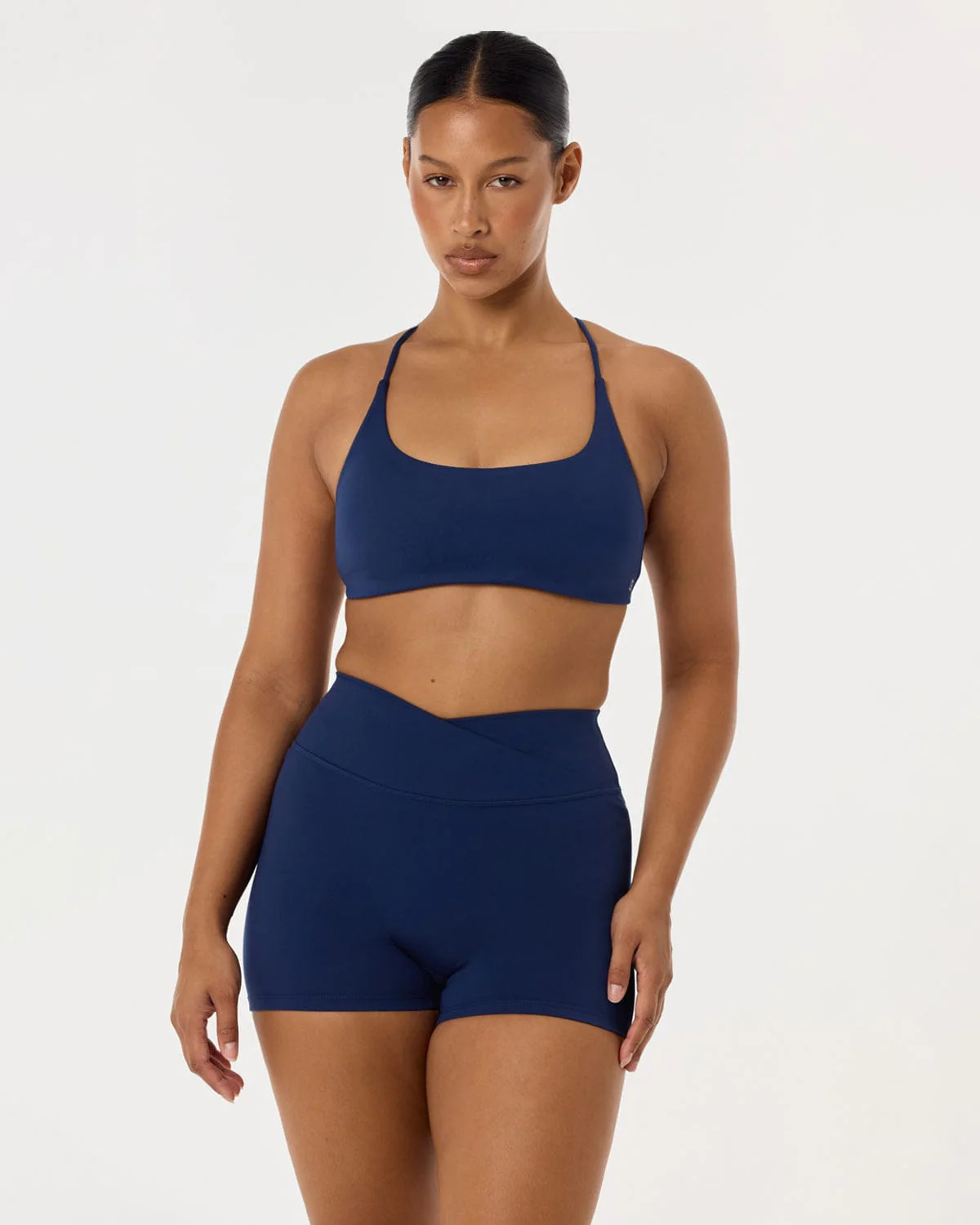 Serenity Lexi Support Crop | Navy | Crop Shop Boutique US