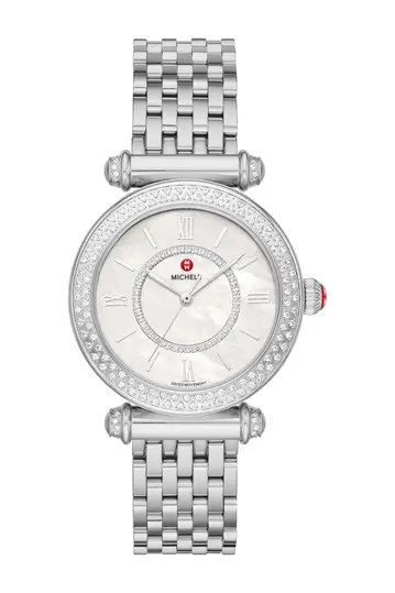 MicheleWomen's Caber Diamond Bracelet Watch, 35mm - 0.19 ctw | Nordstrom Rack